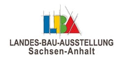 Plakat der Landes-Bau-Ausstellung Sachsen-Anhalt.