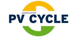 Logo von PV CYCLE und Text zur Zertifizierung von eab solar.