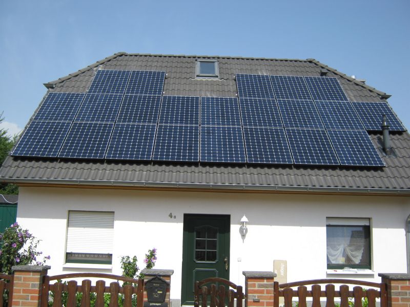 Referenz-Photovoltaikanlage in Gerwisch (Landkreis Jerichower Land in Sachsen-Anhalt)