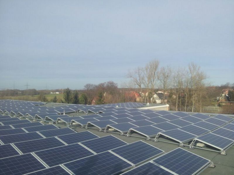 Solaranlage in Parey (Landkreis Jerichower Land in Sachsen-Anhalt)
