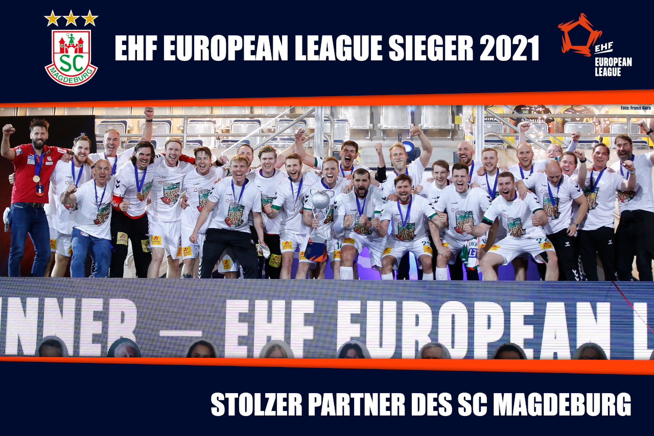 eab solar gratuliert den SCM Handballern zum Gewinn der European League